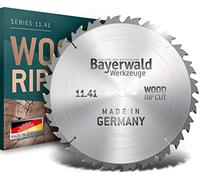 Bayerwald - Carbure de tungstène - Ø 500 mm x 4,0 mm x 30 mm | Denture plate à coupe longue (36 dents) | Découpes précises, coupes transversales/longitudinales dans le bois & les bois précieux | T