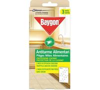 BAYGON - Pièges Mites Alimentaires - Protection de la cuisine - 2 mois d'efficacités par piège, sans odeur - 3 unités