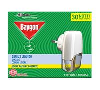 Baygon Insecticide/Diffuseur Électrique Liquide/Recharge Moustiques/Moustiques Tigres 30 Nuits Genius 2 en 1