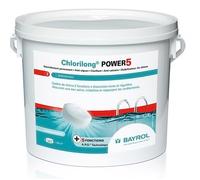 bayrol - chlore lent 5 fonctions galet 5kg chlorilong power 5