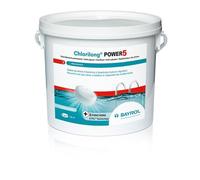 bayrol - chlore lent 5 fonctions galet 5kg chlorilong power 5