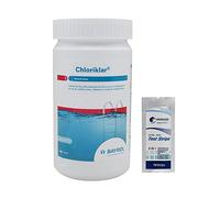 BAYROL CHLORIKLAR Pastilles 20g - 1kg | Chlore Choc Stabilisé - Désinfection Choc - Dissolution Rapide + 10 Tests HPS OFFERTS 6 en 1