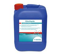BAYROL Chloriliquide 10 L - Chlore Liquide Non stabilisé sans Acide cyanurique - Évite la Formation de tartre dans Le système d‘Injection - désinfection permanente