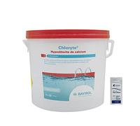 BAYROL CHLORYTE Granulés - 5kg | Chlore Choc Non Stabilisé - Désinfection Choc - Hypochlorite de Calcium à Dissolution Rapide + 10 Tests HPS OFFERTS 6 en 1