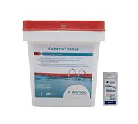 BAYROL CHLORYTE Sticks - 4,5kg | Chlore Lent Non Stabilisé - Désinfection Régulière - Hypochlorite de Calcium à Dissolution Lente + 10 Tests HPS OFFERTS 6 en 1