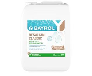 BAYROL Desalgin Classic 10L Anti Algue Piscine Algicide sans Sulfate Cuivre | Efficace sur une grande variété d'algues, effet clarifiant, sans sulfate de cuivre, 50 ml / 10 m³ tous les 7 jours