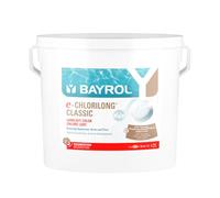 BAYROL e-Chlorilong Classic 10 kg - Chlore Lent Piscine Galet Longue Durée | 92% de substance active, 1 galet de 200g / 20-30 m³ par semaine, skimmer ou doseur flottant, production européenne