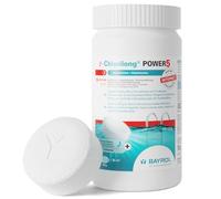 BAYROL e-Chlorilong Power 5 Chlore Multifonction Piscine Galet 5en1-1kg | Galets 200g, désinfection, anti-algues, anti-calcaire, floculation, protection chlore, production européenne