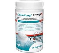 BAYROL e-Chlorilong® Power 5 Piscine 1 kg - Galets Chlore Lent 200g - Chlore Piscine Multifonction 5 Actions