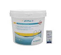 BAYROL e.pH-Plus Granulés - 5kg | Correcteur de pH Solide - Augmente Le pH - Dissolution Rapide + 10 Tests HPS OFFERTS 6 en 1