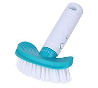 BAYROL Mini Pool&Spa Brosse de Nettoyage 12,5 cm avec Poils en polypropylène - Incurvée pour Un Nettoyage Optimal des piscines Hors Sol, Tubulaire, Spa Gonflable - Extensible avec Manche télescopique