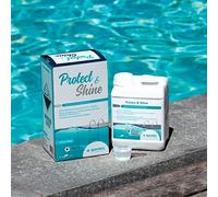 BAYROL Protect&Shine Nettoyant Ligne d'eau Piscine et Clarifiant 2en1 | Prévient redéposition et encrassement de la ligne d'eau, intègre un effet clarifiant , 40 ml pour 10 m³ par semaine