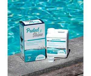 BAYROL Protect&Shine Nettoyant Ligne d'eau Piscine et Clarifiant 2en1 | Prévient redéposition et encrassement de la ligne d'eau, intègre un effet clarifiant , 40 ml pour 10 m³ par semaine