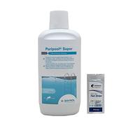 BAYROL PURIPOOL Super Liquide - 1L | Hivernage - Ultra Concentré - Non moussant + 10 Tests HPS OFFERTS 6 en 1