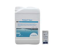 BAYROL PURIPOOL Super Liquide - 3L | Hivernage - Ultra Concentré - Non moussant + 10 Tests HPS OFFERTS 6 en 1