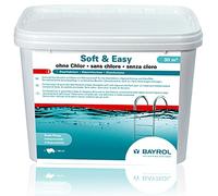 BAYROL Soft & Easy sans Chlore - Granulés d'oxygène Actif avec prévention des algues et Effet clarifiant - Sacs pré-portionnés - 5,04 kg - 30 m³
