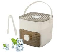 Bays de glace de congélateur, plateaux de glace pour congélateur,Cube de refroidissement portable à double couche bac - Bac organisateur de grande capacité avec poignée pour la fête, la vie quotidienn