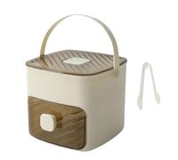 Bays de glace pour congélateur, moules de glace pour cocktails - Cube de refroidissement portable à double couche bac,Plateau de rangement à antiadhésif avec poignée pour la fête, la vie quotidi