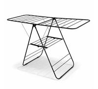 Bayt Étendoir Linge Intérieur et Extérieur, Tancarville Pliable 16 m, Noir | Séchoir sur pied 145x57x95 cm, 2 niveaux, ailes latérales, gain de place pour balcon, salle de bain, appartement