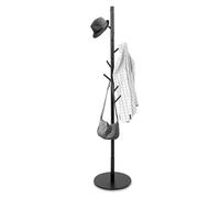 Bayt Porte Manteau sur Pied Bois 175 cm avec 8 Crochets - Porte Manteau Perroquet Marron pour Entrée, Chambre et Bureau | Vestiaire d’Entrée Solide et Moderne pour Vestes et Chapeaux