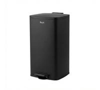 Bayt Poubelle Cuisine 60L à Pédale - Grande Poubelle 60 Litres Inox Noire