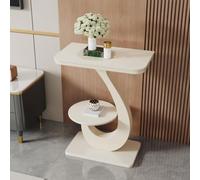 BAYTEWJX Narrow Console Table for Entryway,Modern Console Table for Hallway | Two-Tier Storage,with Marble Top,High Load-Bearing Capacity,for Hallway Foyer Living Room Home(Wit,50x30x75cm)