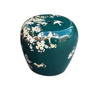BAYTEWJX Siège de Jardin de Style Chinois,Tabouret de Jardin Décoratif en Céramique,Élément de Décoration Intérieure,pour Salons Terrasses Jardins et Balcons.(Blue-Green)