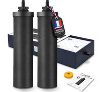 BAYTIZ® - Cartouches Filtrantes pour Filtre à Gravité - Cartouche Filtrante compatible Berkey & British Berkefeld & Weeplow - Filtre Fontaine a Eau Filtrante Charbon Actif Filtre a Eau par Gravité