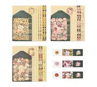 BAYTORY Lot de 36 Papiers de Papeterie et Enveloppes, Enveloppes à Motifs D'animaux Mignons, Trousse de Papier à Lettres D'amour, 18 Feuilles de Papier + 9 Enveloppes + 9 Autocollants D'étanchéité
