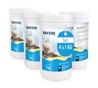 Bayzid 4 x 1 kg Alkafix pour Augmenter l’Alcalinité (TA) et Stabiliser | pH - Stabilise le pH Durablement - Évite les Variations Brutales - Base d'Un Équilibre Parfait - Dissolution Rapide
