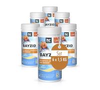 Bayzid® pH Moins Granulé 6 x 1.5 kg (9 kg) - Régulateur de pH Piscine - Réduit l'Alcalinité & Préserve la Clarté de l'eau