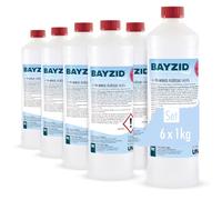 Bayzid pH Moins Liquide 14,9% 6 x 1 kg - Abaisseur de pH Rapide & Efficace | Piscine - Stabilisé et Compatible avec Tous les Produits Bayzid - Abaisse le pH Rapidement - Optimise l'Efficacité du Chlore