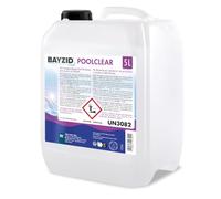 1 x 5 L BAYZID® Spa POOLCLEAR - Clarifiant Anti-Turbidité pour Spa et Petite Piscine - Compatible Filtres Cartouche et Boules Filtrantes - Élimine Algues et Bactéries pour Eau Cristalline
