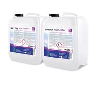 Bayzid Poolclear 2 x 5 L Clarifiant - Eau Claire et Brillante | Clarifiant Anti-Turbidité pour Spa et Petite Piscine - Compatible Filtres Cartouche et Boules Filtrantes - Dosage Économique