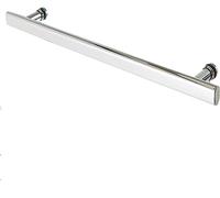 BAZAC Poignée de porte en verre de salle de bain en acier inoxydable Pièces de rechange Barre de poussée et de traction Boutons de porte de douche Barre porte-serviettes 500 mm