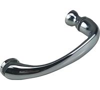 BAZAC Poignée de porte en verre simple face, poignée de rechange en acier inoxydable robuste pour salle de bain, douche, 140 mm