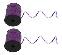 BAZEITFLOW 2pièces Ruban Bolduc Pailleté Métallisé Ruban Brillant Curling pour Ballons Cadeaux et Décorations Fêtes Emballage Noël Anniversaire Mariage