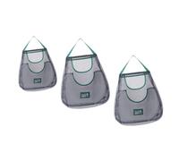 BAZEITFLOW 3pièces Sacs Suspendus Filet pour Oignons et Ail Organisateur de Rangement Mural Maille Respirante pour Conservation de Légumes Cuisine