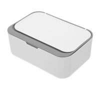 BAZEITFLOW Boîte de Rangement Lingettes avec Couvercle Hermétique Boîte Distributrice Rechargeable Compacte pour Lingettes et Mouchoirs Boîtier Blanc pour Adulte Conservation Anti-poussière