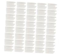 BAZEITFLOW Butée de Glissement de Canapé 100 Pièces en Plastique Blanc | Compatible Grille Évier, Lot Solide à Mémoire de Forme, pour Pied de Chaise