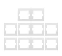BAZEITFLOW Lot De 10 Joints D’Étanchéité Pour Prise Électrique Type 86 Joint D’Isolation Et Sortie Ignifuge Résistant À La Chaleur Anti-Poussière Et Anti-Humidité Pour Cuisine Et Salle De Bain
