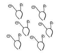 BAZEITFLOW Lot de 6 Bandeaux en Tissu Noir Forme Tentacules de Fourmi pour Fête Halloween Cosplay Accessoire Cheveux Original et Léger