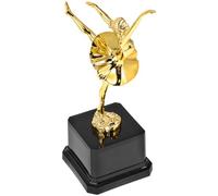 BAZEITFLOW Trophée de Ballet Surface Lisse et Longue Durée pour Garçon et Filles en Plastique Or Statuette Danseuse Élégante, Prix pour Compétitions et Fêtes