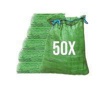 Bazko 50 sacs Raschel 42x60 cm 15 kg | vert | Sacs en maille avec cordon de serrage | Sac à pommes de terre Sacs à oignons, Sac en maille Sacs à bois de chauffage pour cheminée