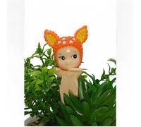 BB ANGELL creation original hippers ANIMAUX orange décoré,fait main,figurine jouet type Sonny angel,cadeaux anniversaire collection