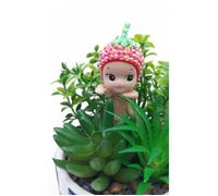 BB ANGELL creation original SÉRIE FRUIT FRAISE hippers brillant décoré,fait main, type Sonny angel,cadeaux anniversaire collection