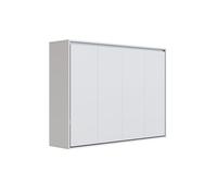 BB Loisir Lit escamotable 160x200cm Horizontal M2 Lit Mural Gris Perle