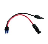 Bbajszx Câble Adaptateur Femelle EC5 de 50 Cm pour Le Chargement de Panneaux solaires, Fil de Silicone en cuivre étamé 10 AWG, Utilisation de Harnais d ' entrée de Batterie d ' Alimentation Portable