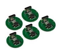 Bbajszx Carte Pilote LED Ronde Miniature 20W, 3 Modes pour Lampes de Poche et Petits Moteurs, Circuit LED Rechargeable par USB C