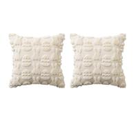 Bbajszx De 2 protège-oreillers de Conception européenne montrant Un Tissu en Polyester Robuste et des Coussins brodés bondés